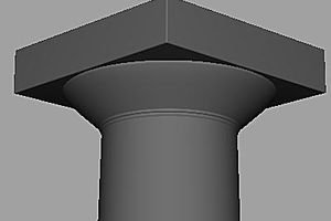 Greek column progress.