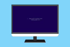 Screenshot of the Keep Your PC On Message After a Windows Update