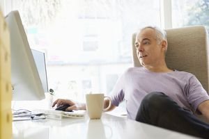 Man on computer