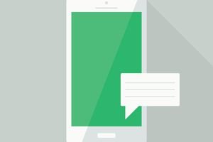 Text alert on samsung phone