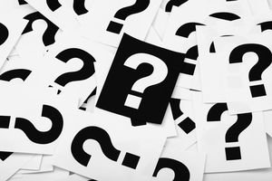 Photo of question mark cards