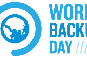 A screenshot of the World Backup Day logo
