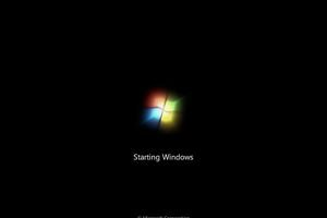 Screenshot of the Windows 7 splash screen