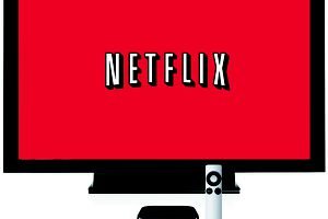 Netflix logo on a tv screen