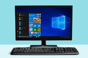 Windows 10 on a computer screen