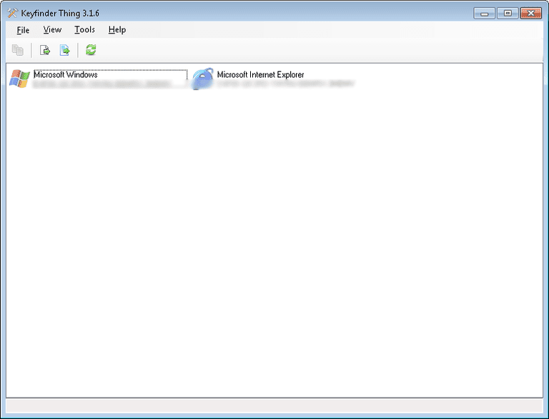 Screenshot of Keyfinder Thing