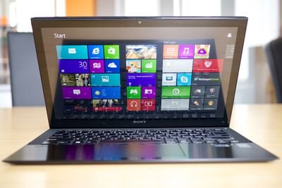 Picture of a Windows 8 laptop computer