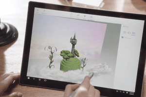 Paint 3D in Windows 10 Creators Update.