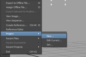 Create a New Project in Maya