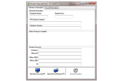 Screenshot of Product Key Informer 1.0.0